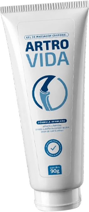 Tubo do Artrovida, gel de massagem corporal